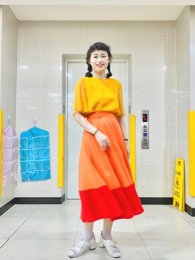 「yellow」｜🌺🌸 Sara 🌸🌺さん（レディース・166cm）の秋コーディネート