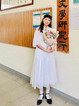 「みんなの白Tフェス」｜「アイテム（ワンピース/ドレス）」を使った、🌺🌸 Sara 🌸🌺さん（レディース・166cm）の秋コーディネート