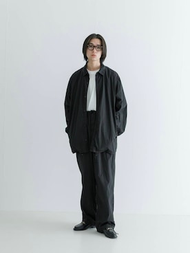 「アイテム（ナイロンジャケット）」を使った、智哉さん（メンズ・177cm）の夏コーディネート