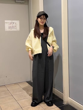 「アイテム（オールインワン・サロペット）」を使った、kuboさん（レディース・161cm・20代）の秋コーディネート