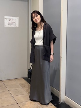 「アイテム（テーラードジャケット）」を使った、kuboさん（レディース・161cm・20代）の夏コーディネート