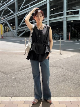 「アイテム（アクセサリー）」を使った、kuboさん（レディース・161cm）の夏コーディネート