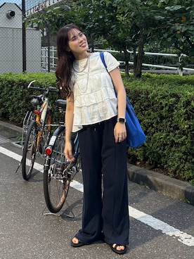 「アイテム（アクセサリー）」を使った、kuboさん（レディース・161cm）の夏コーディネート