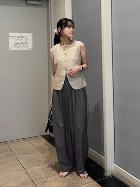 「アイテム（ブルゾン）」を使った、kuboさん（レディース・161cm・20代）の夏コーディネート