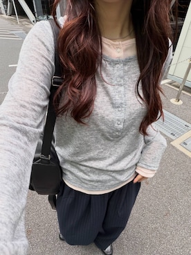 「LOWRYS FARM（ローリーズファーム）のアイテム（その他パンツ）」を使った、kuboさん（レディース・161cm）の秋コーディネート