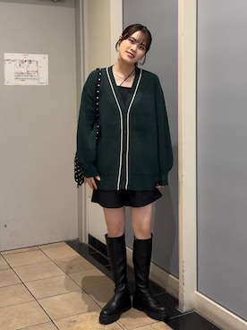 「LOWRYS FARM（ローリーズファーム）のアイテム（トートバッグ）」を使った、kuboさん（レディース・161cm）の秋コーディネート