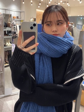 「アイテム（ストール/ショール）」を使った、kuboさん（レディース・161cm・20代）の秋コーディネート