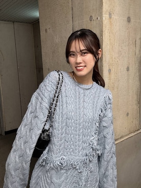 「アイテム（チョーカー）」を使った、kuboさん（レディース・161cm）の秋コーディネート