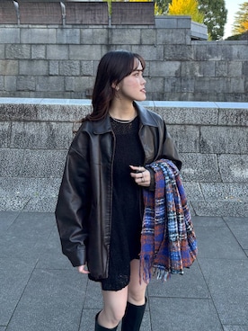 「アイテム（チョーカー）」を使った、kuboさん（レディース・161cm・20代）の秋コーディネート