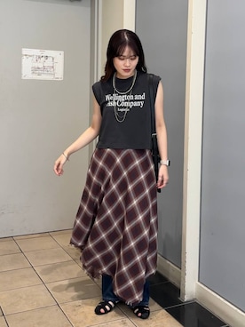 「アイテム（リング）」を使った、kuboさん（レディース・161cm・20代）の夏コーディネート