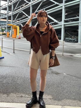「LOWRYS FARM（ローリーズファーム）のアイテム（ブーツ）」を使った、kuboさん（レディース・161cm）の秋コーディネート