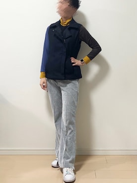 「theory（セオリー）のアイテム（ジャケット/アウター）」を使った、Bennyさん（レディース・160cm）の冬コーディネート