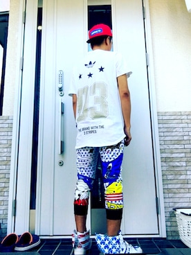 「アディ男」｜（旧カフェ俺）アディ男♂再登録さん（メンズ・171cm）の夏コーディネート