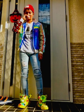 「adidas Originals by JEREMY SCOTT」｜（旧カフェ俺）アディ男♂再登録さん（メンズ・171cm）の夏コーディネート