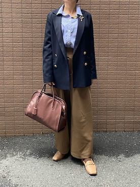 「アイテム（ボストンバッグ）」を使った、sandaisandaiさん（レディース・159cm）の秋コーディネート