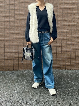 「FRAMeWORK（フレームワーク）のアイテム」を使った、sandaisandaiさん（レディース・159cm）の冬コーディネート