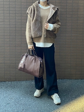 「アイテム（ベスト）」を使った、sandaisandaiさん（レディース・159cm）の秋コーディネート