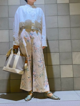 「Q（キュー）のアイテム」を使った、sandaisandaiさん（レディース・159cm）の春コーディネート