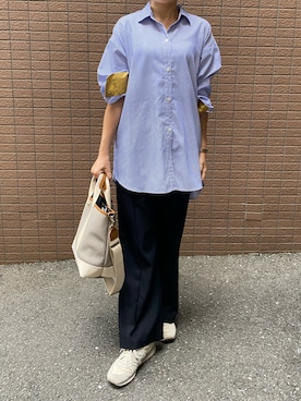 「アイテム（スラックス）」を使った、sandaisandaiさん（レディース・159cm）の秋コーディネート