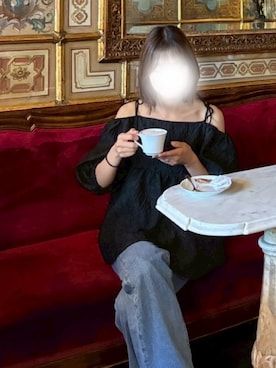 「SOMETHING（サムシング）のアイテム（デニムパンツ）」を使った、うださん（レディース・157cm）の夏コーディネート