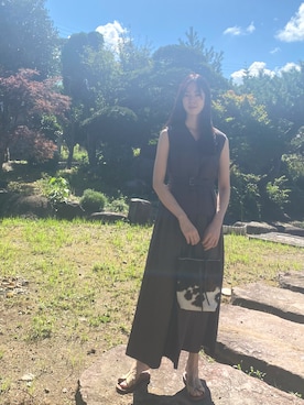 「TOPKAPI（トプカピ）のアイテム（ハンドバッグ）」を使った、mariaさん（レディース・165cm）の夏コーディネート