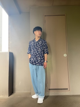 「FILA（フィラ）のアイテム（シューズ）」を使った、zowさん（メンズ・168cm）の夏コーディネート