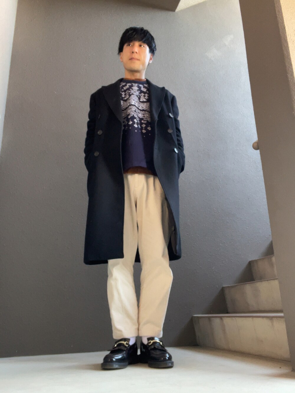 新品タグ付き✨　カルバンクライン　チェスターコート　秋　ウール　ナイロン　グレー 20%OFF 会員価格適用外】チェスターコート レディース 秋 冬 アウター