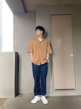 「EDWIN」｜「アイテム（腕時計）」を使った、zowさん（メンズ・168cm）の春コーディネート