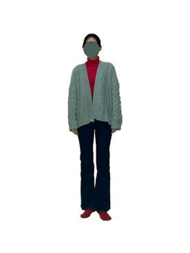 「PETIT BATEAU（プチバトー）のアイテム（その他トップス）」を使った、manaさん（レディース・170cm）の冬コーディネート