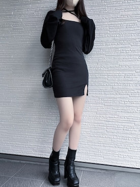「韓国好きな人と繋がりたい」｜「アイテム（ワンピース/ドレス）」を使った、𝙉𝙀𝙊 ♡さん（レディース・157cm）の秋コーディネート