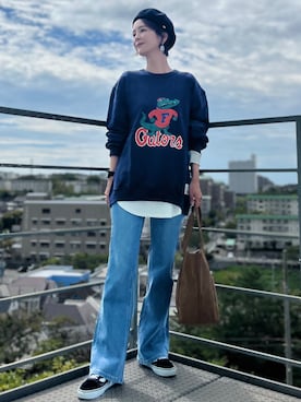 「DISCUS（ディスカス）のアイテム」を使った、chihoさん（レディース・166cm）の秋コーディネート