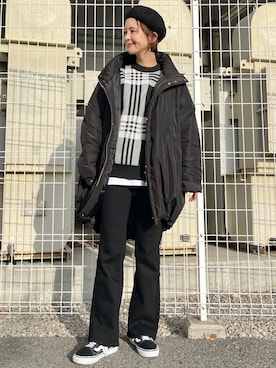 「HONEYSUCKLE ROSE（ハニーサックルローズ）のアイテム（帽子）」を使った、chihoさん（レディース・166cm）の秋コーディネート