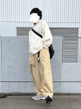 Shunsukeeeさんの「【RUUBON】wide crew neck sweat / ワイドクルーネックスウェット」を使ったコーディネート