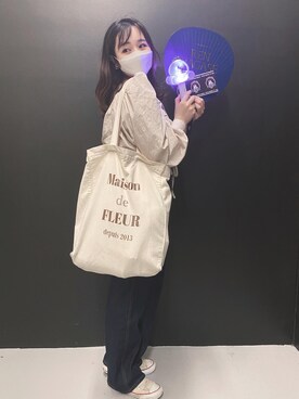 「MAISON DE REEFUR（メゾンドリーファー）のアイテム（トートバッグ）」を使った、tiaraさん（レディース・148cm）の秋コーディネート