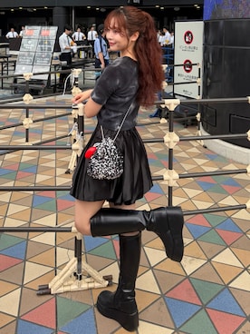 「loin nuit（ロワンニュイ）のアイテム」を使った、ゆうかさん（レディース・159cm）の秋コーディネート
