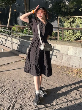 「アイテム（シューズ）」を使った、ゆうかさん（レディース・159cm）の夏コーディネート