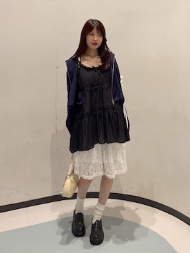 「w closet（ダブルクローゼット）のアイテム（ジャケット/アウター）」を使った、アベさん（レディース・164cm）の春コーディネート