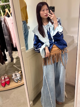 「w closet（ダブルクローゼット）のアイテム」を使った、アベさん（レディース・163cm）の秋コーディネート