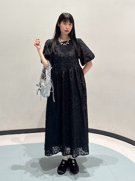 「w closet（ダブルクローゼット）のアイテム（ワンピース）」を使った、アベさん（レディース・163cm）の夏コーディネート