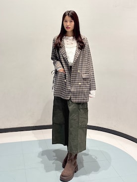 「w closet（ダブルクローゼット）のアイテム」を使った、アベさん（レディース・163cm）の夏コーディネート