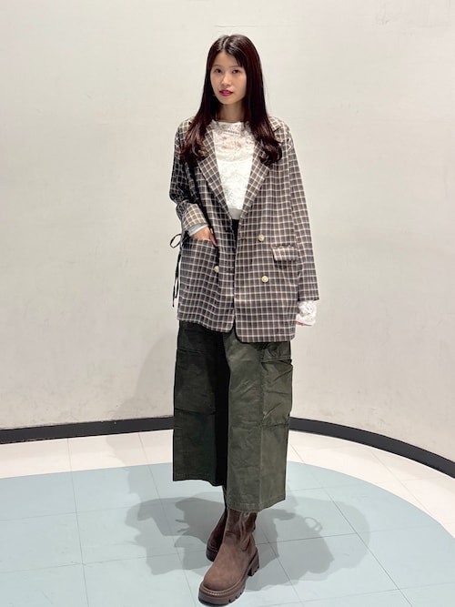 25AW】リボンBIGテーラードジャケット（テーラードジャケット）｜w