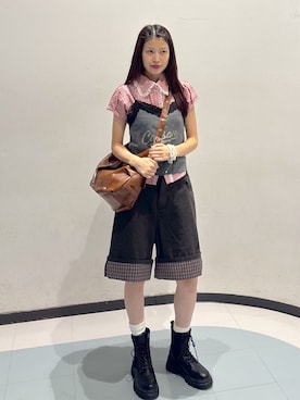 「w closet（ダブルクローゼット）のアイテム」を使った、アベさん（レディース・164cm）の夏コーディネート