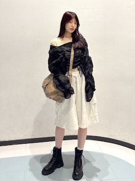 「w closet（ダブルクローゼット）のアイテム」を使った、アベさん（レディース・164cm）の春コーディネート