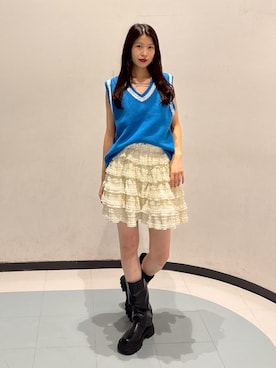 「w closet（ダブルクローゼット）のアイテム」を使った、アベさん（レディース・163cm）の夏コーディネート