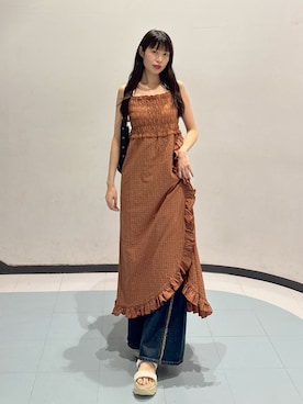 「w closet（ダブルクローゼット）のアイテム」を使った、アベさん（レディース・163cm）の夏コーディネート
