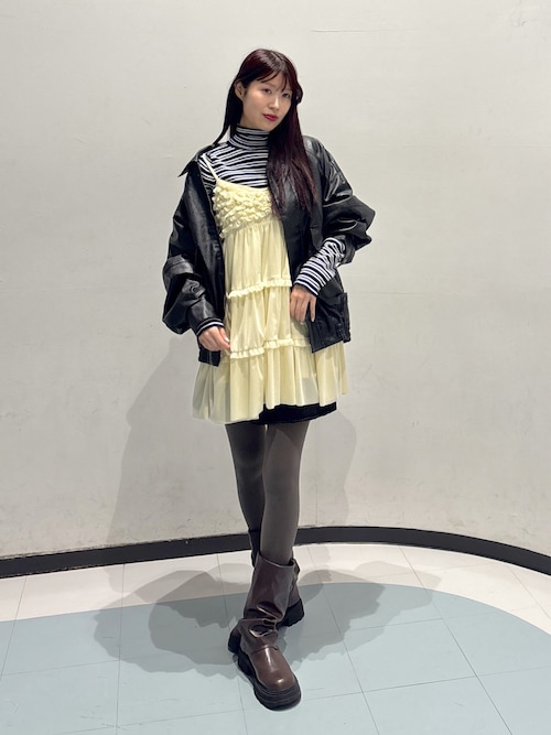 ボーダータートルニット（ニット/セーター）｜w closet（ダブル