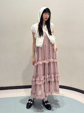 「アイテム（ブルゾン）」を使った、アベさん（レディース・163cm）の夏コーディネート