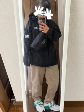 「CAMP7（キャンプセブン）のアイテム（ジャケット/アウター）」を使った、Maikaさん（レディース・151cm）の冬コーディネート