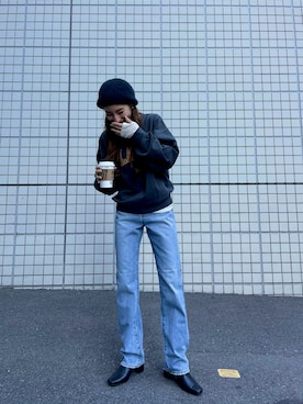 高村楓さん（レディース・161cm）の冬コーディネート