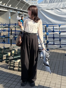 「Ungrid（アングリッド）のアイテム（バッグ）」を使った、多田詩音さん（レディース・152cm）の春コーディネート